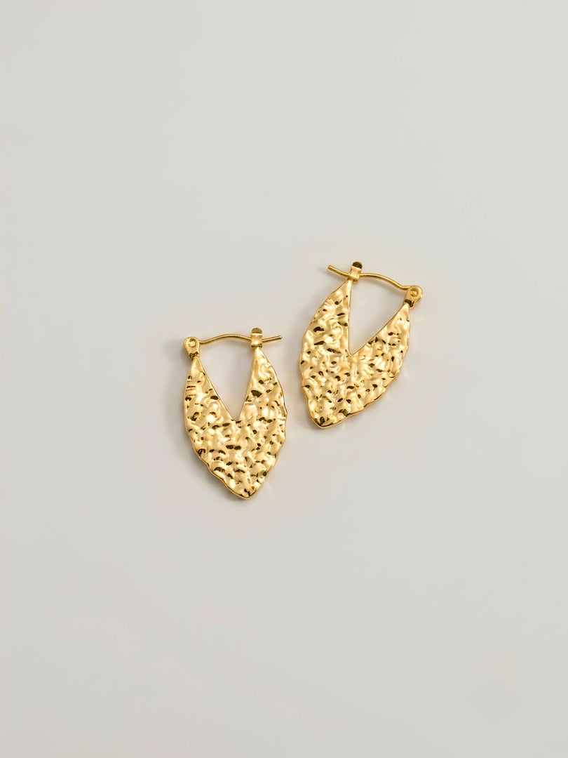 Auric Shield Hoop Earrings