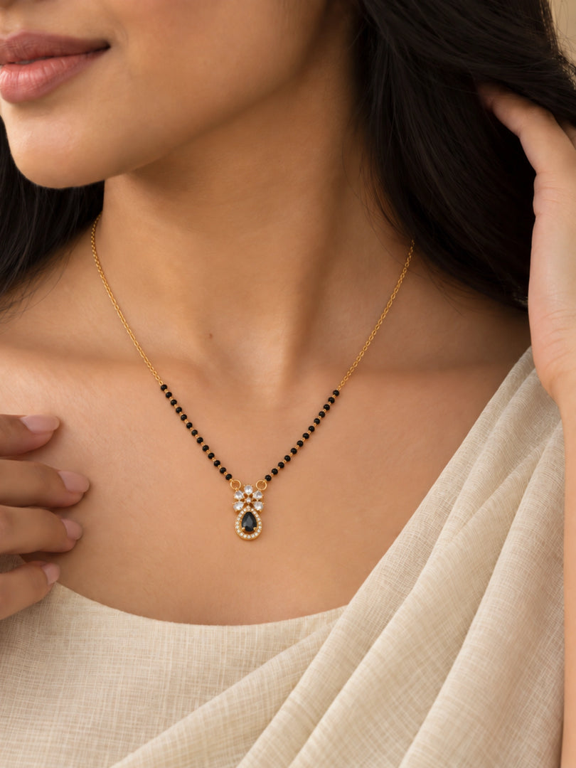 Noir Blossom Drop Mangalsutra