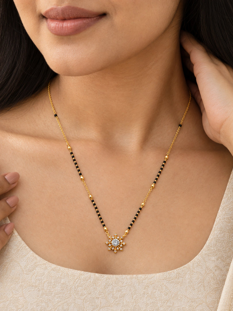 Sunburst Solitaire Mangalsutra