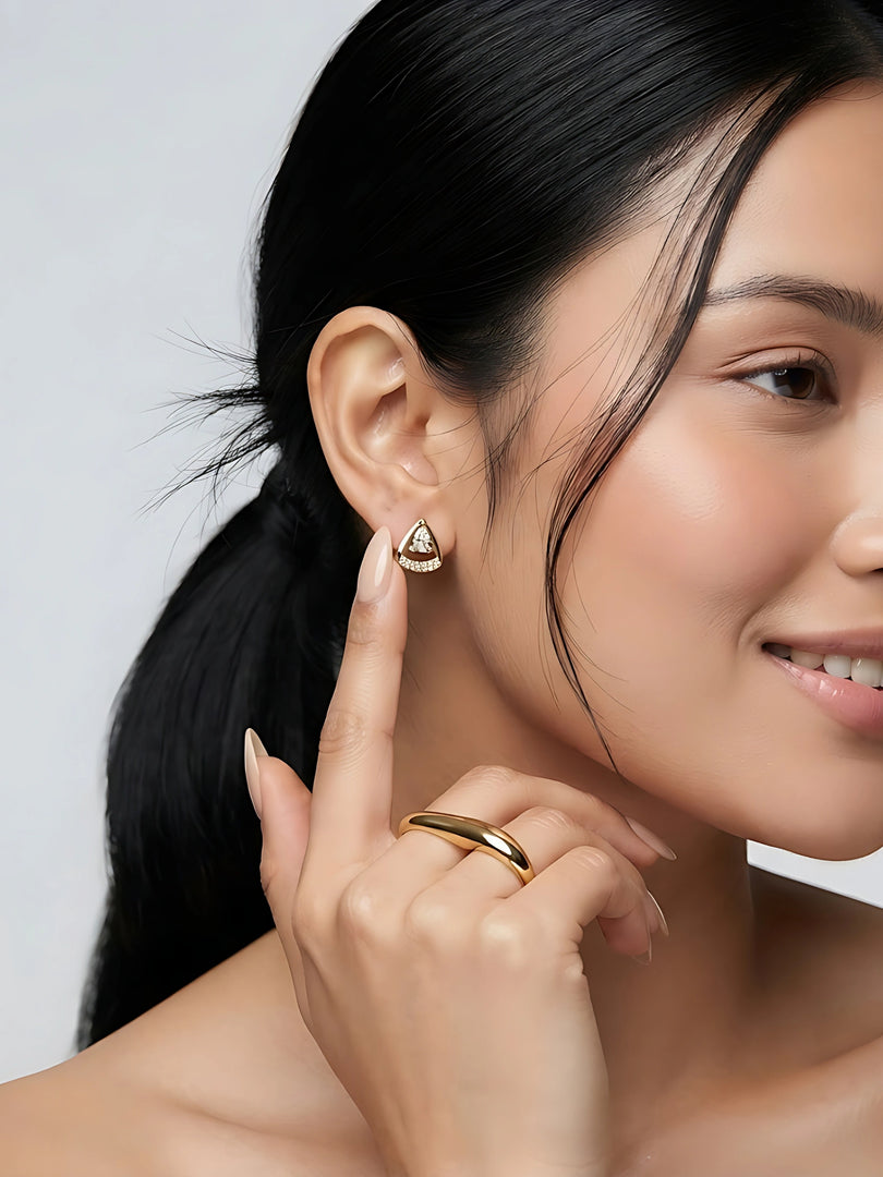 Aurora Teardrop Stud Earrings
