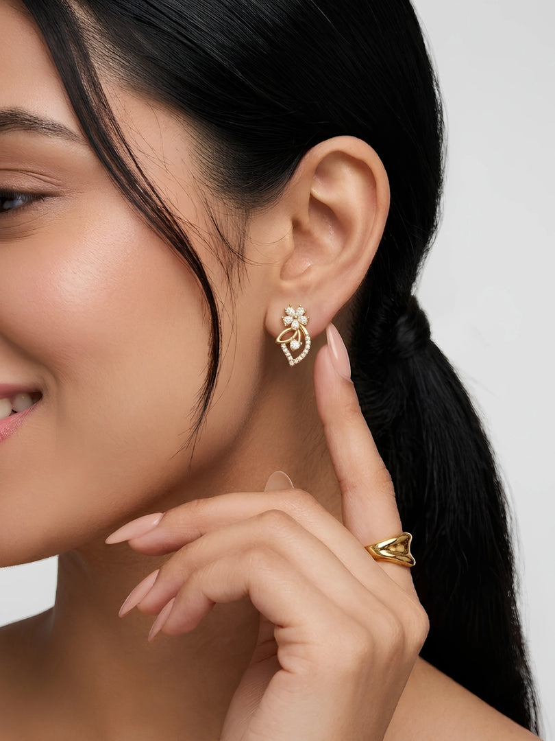 Ethereal Bloom Stud Earrings