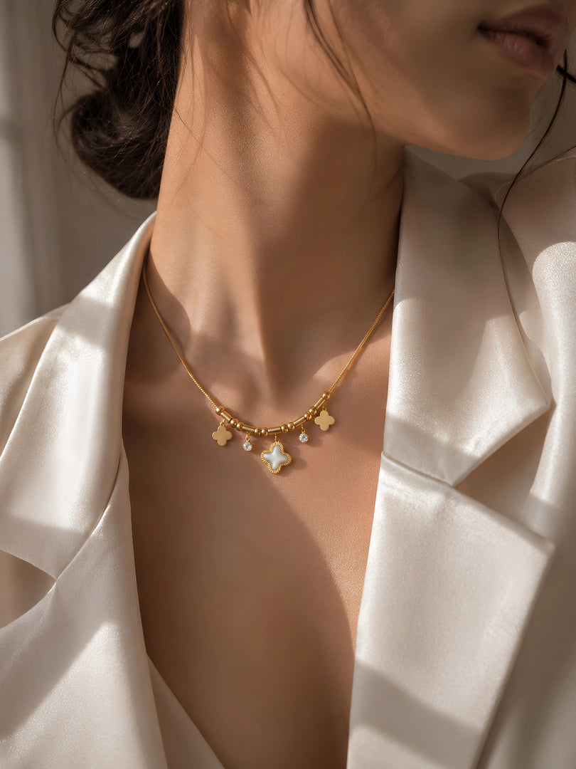 Lucky Clover Charm Necklace