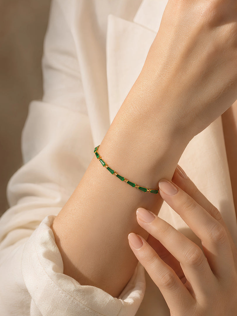 Emerald Luxe Tennis Bracelet