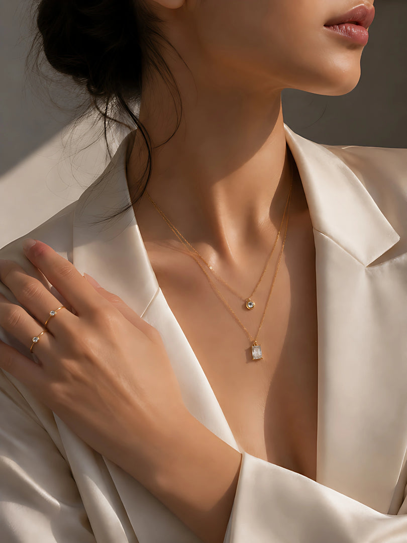 Radiant Duo Layered Necklace