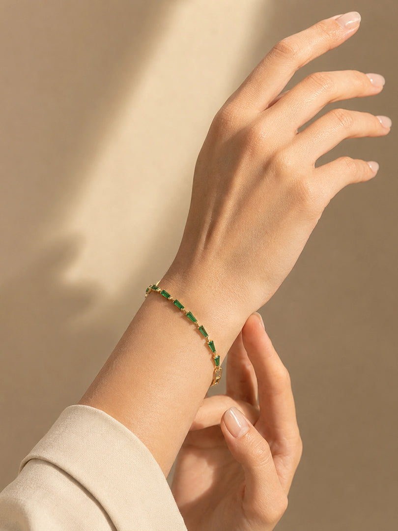 Emerald Luxe Tennis Bracelet