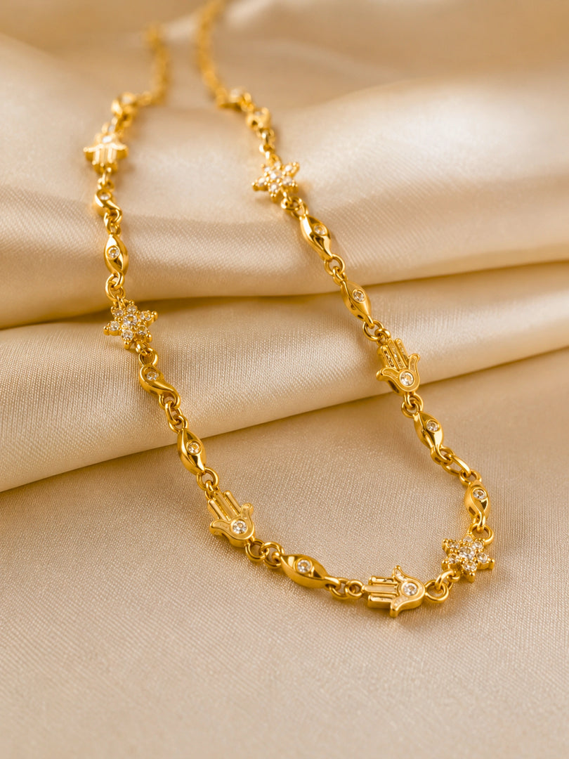 Celestial Harmony Charm Necklace
