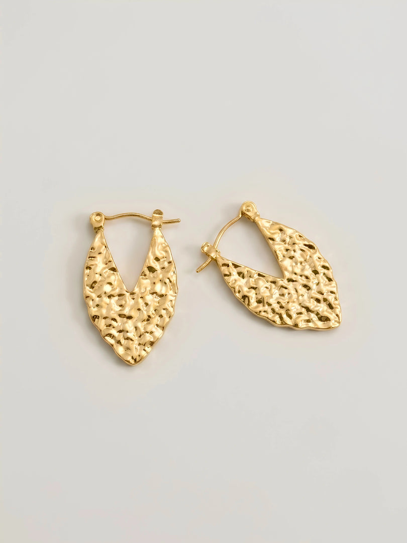 Auric Shield Hoop Earrings