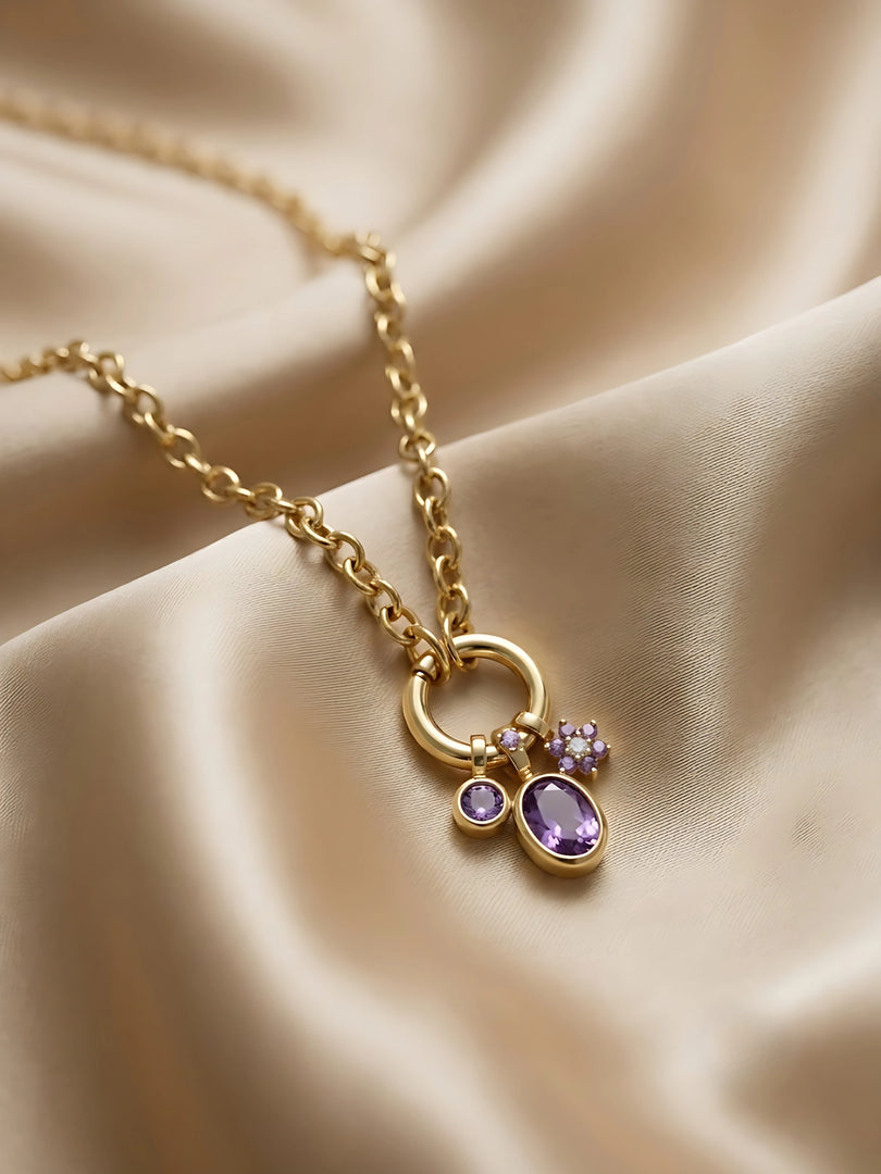 Midnight Charm Pendant Necklace