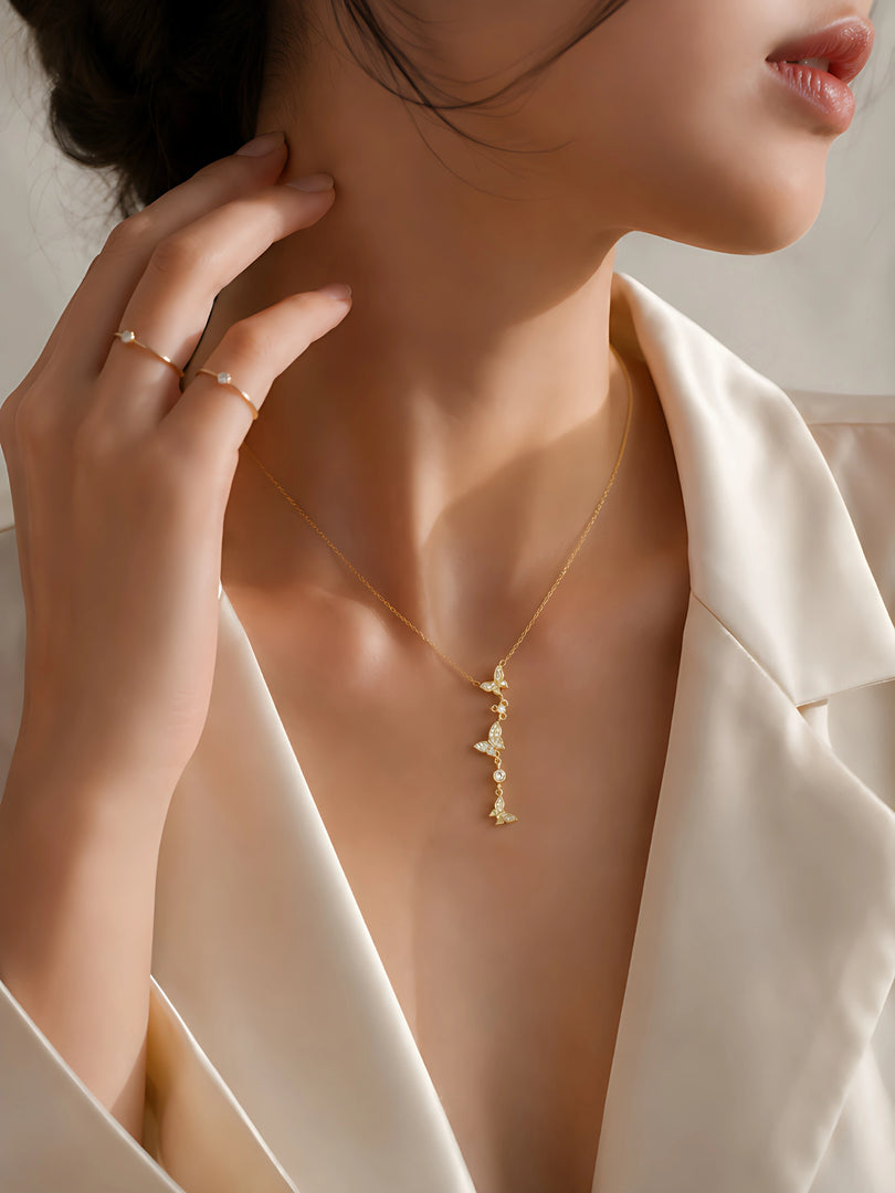 Butterfly Cascade Necklace