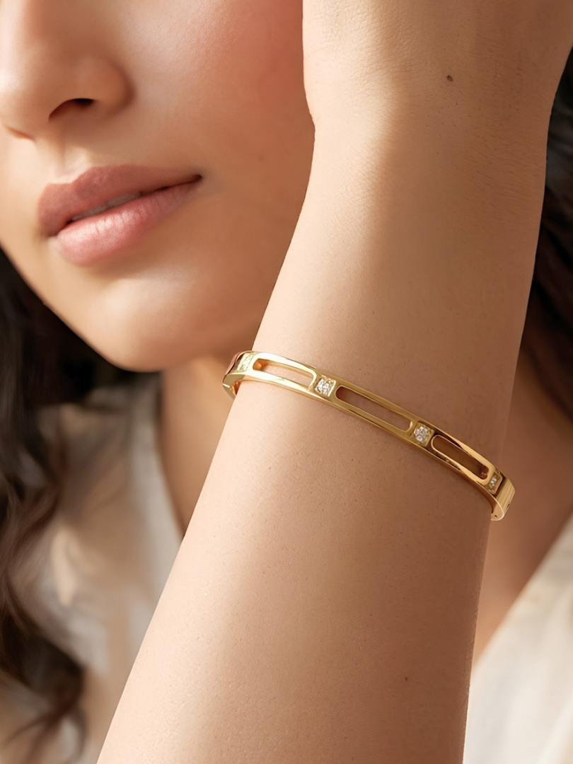 Luma Stride Crystal Bangle