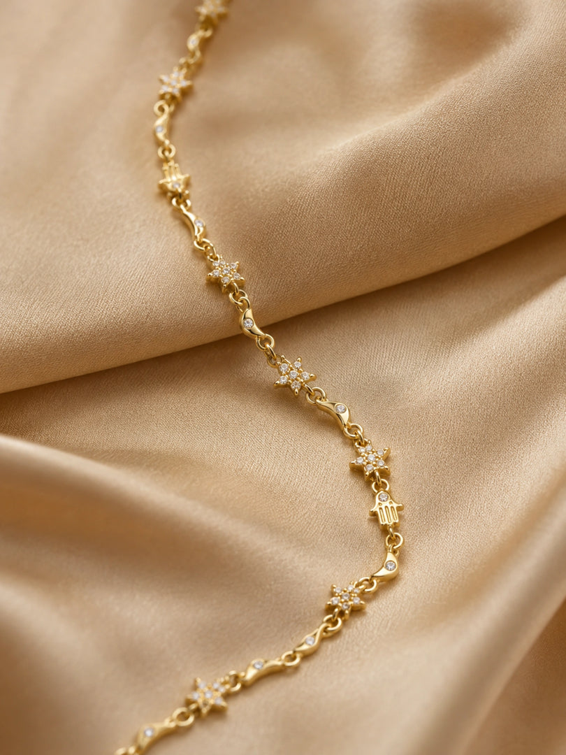 Celestial Harmony Charm Necklace