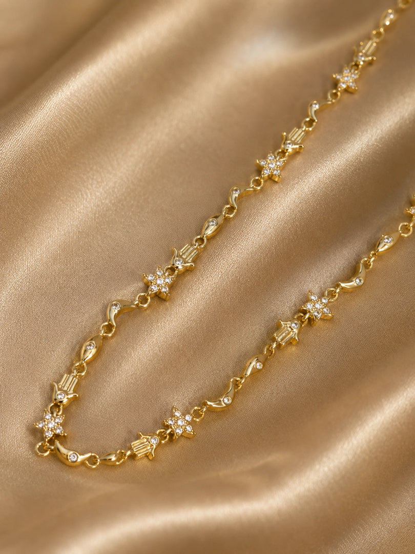 Celestial Harmony Charm Necklace