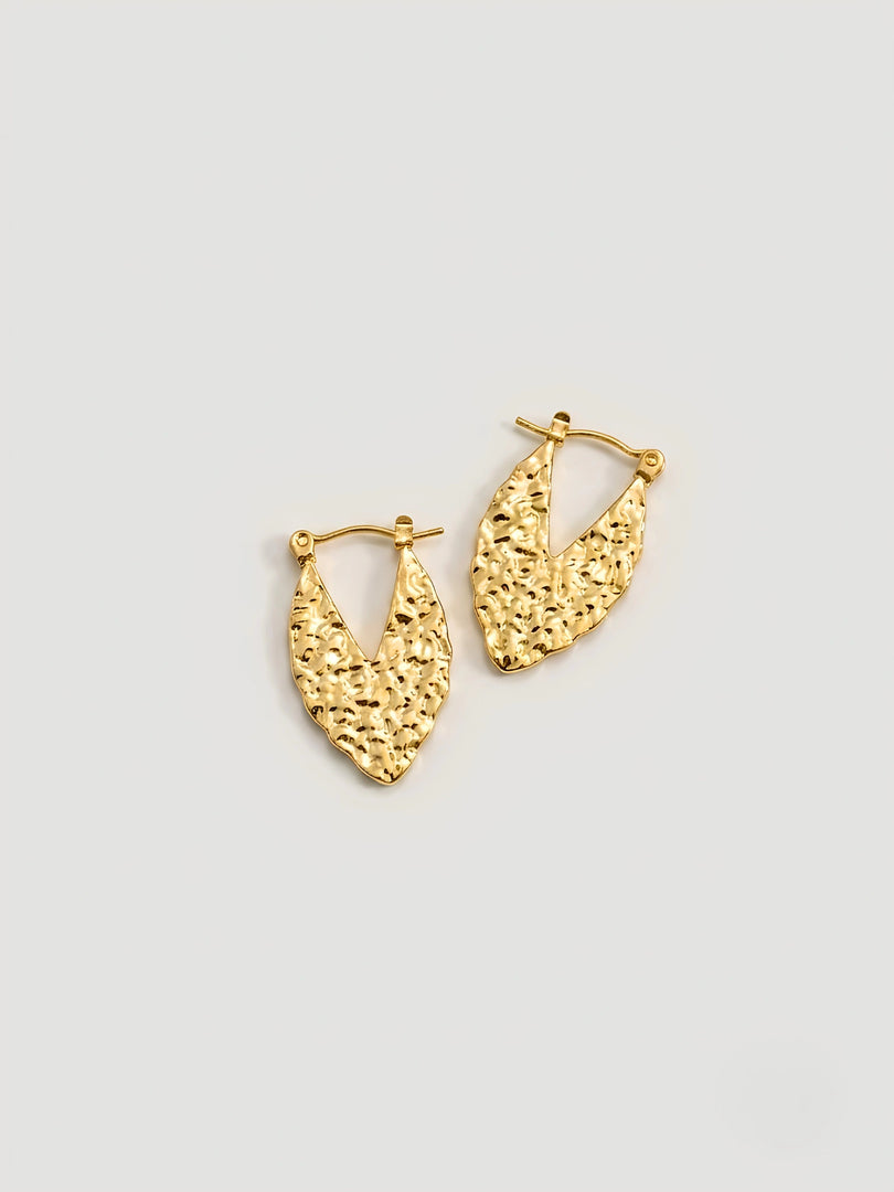 Auric Shield Hoop Earrings