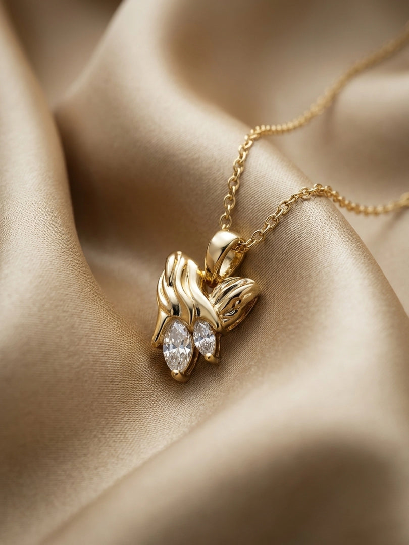 Amour Heart Pendant Necklace