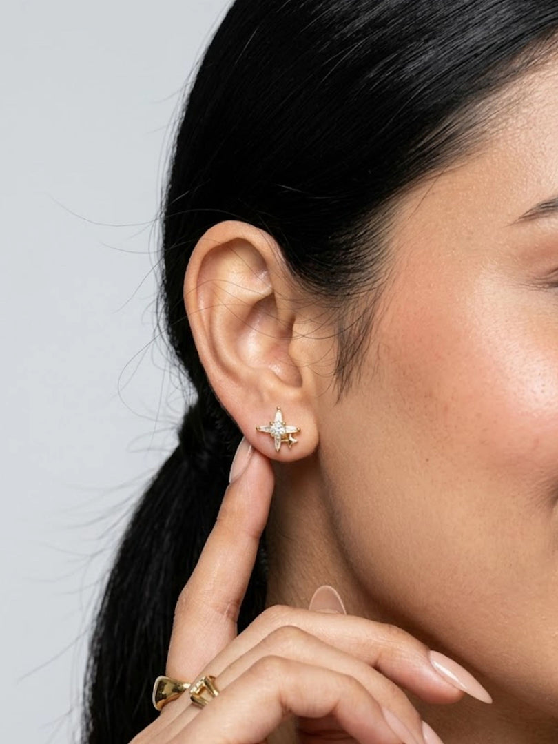 Nova Starburst Stud Earrings