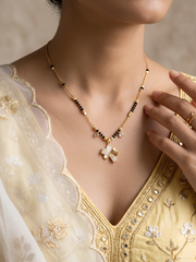 Amulya anti-tarnish 18K gold-plated mangalsutra by Neelora