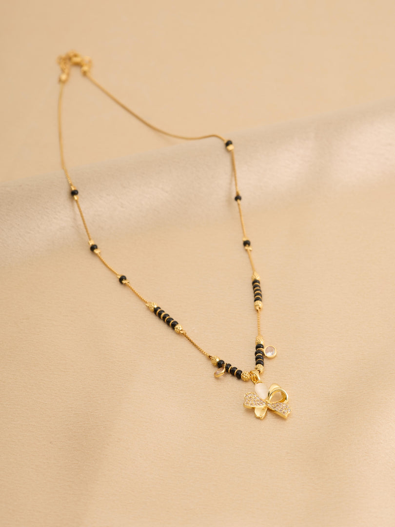 Amulya anti-tarnish 18K gold-plated mangalsutra by Neelora