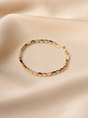 Rainbow Crystal Tennis Bracelet