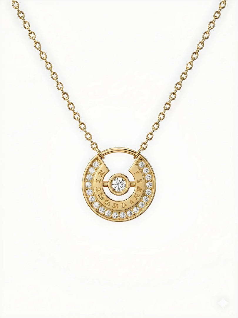 Crescent Sparkle Necklace