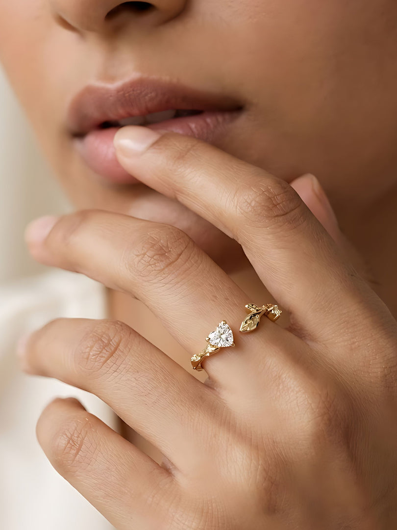 Golden Bloom Whisper Ring