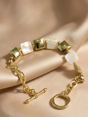 Aurora Mother of Pearl Link Bracelet