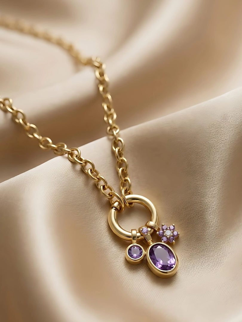 Midnight Charm Pendant Necklace