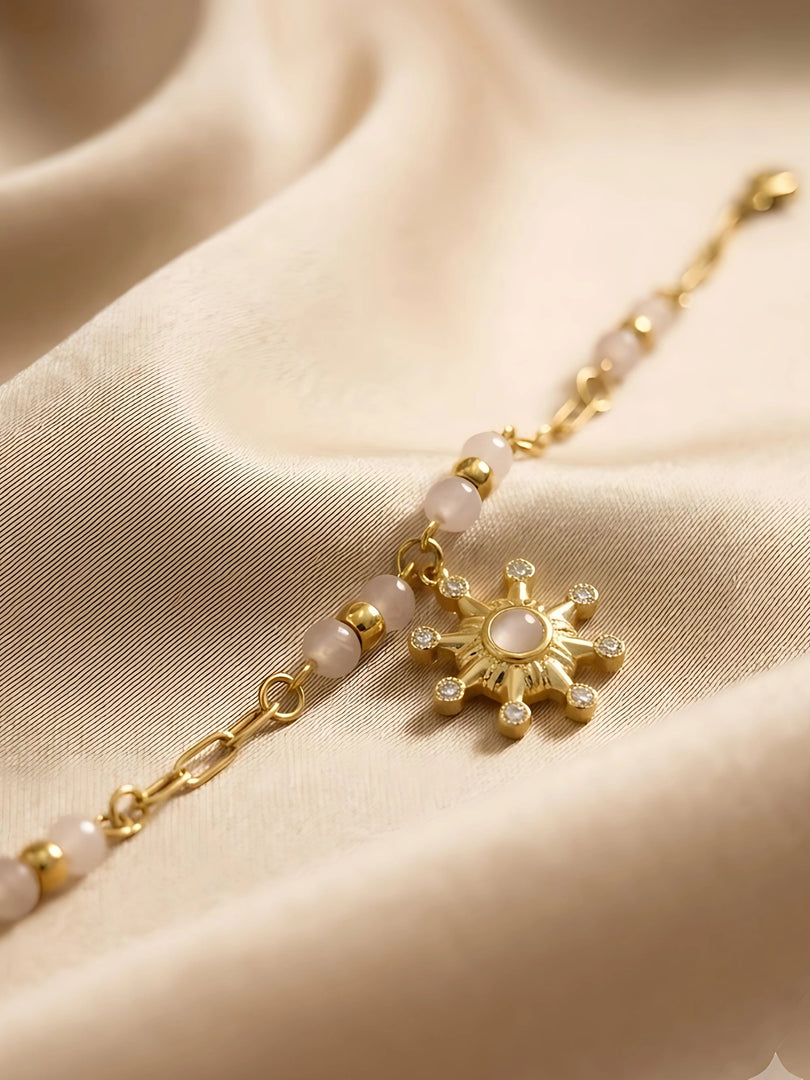 Celestial Bloom Charm Bracelet
