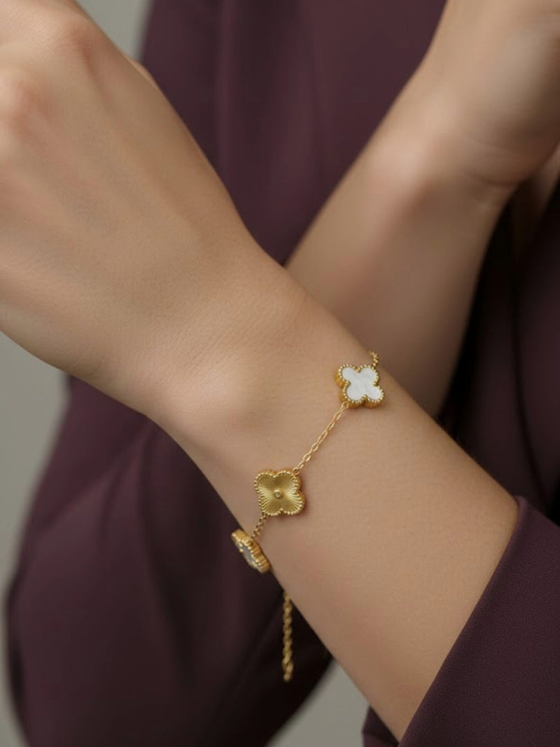 clover bracelet anti tarnish jewellery