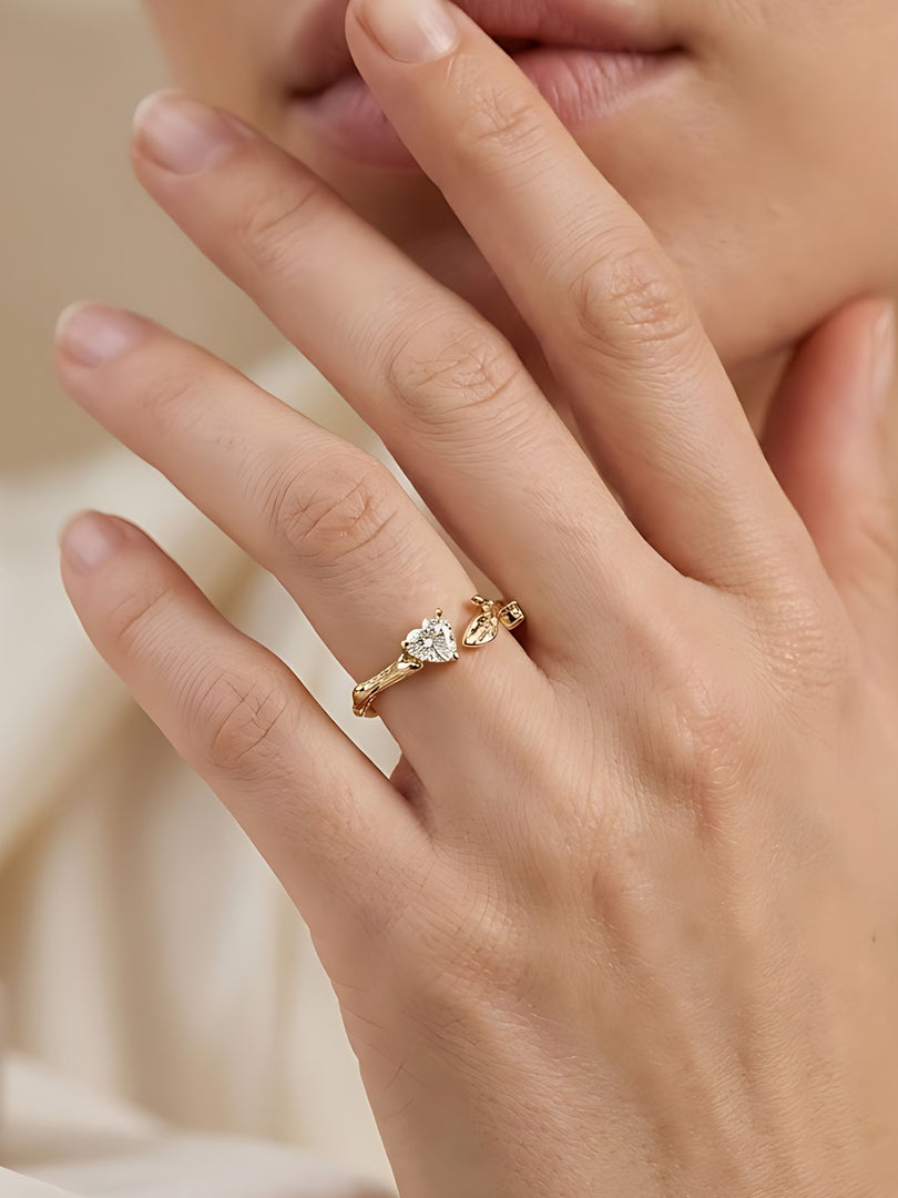 Golden Bloom Whisper Ring