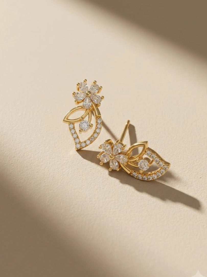 Ethereal Bloom Stud Earrings