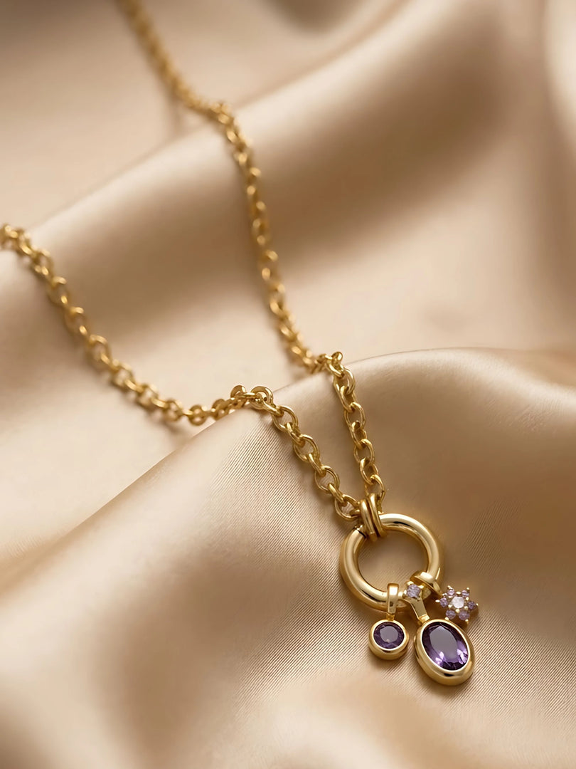 Midnight Charm Pendant Necklace