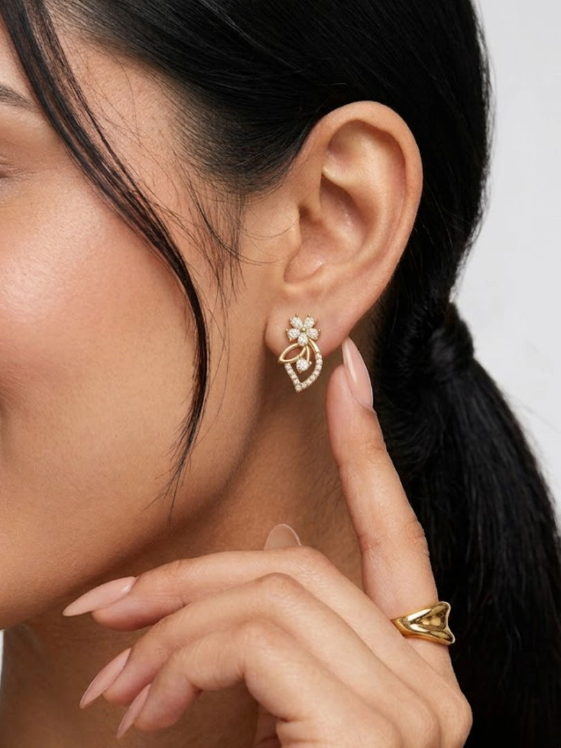 Ethereal Bloom Stud Earrings