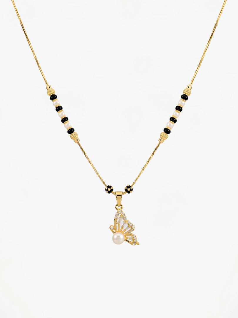 Butterfly Diamond Mangalsutra