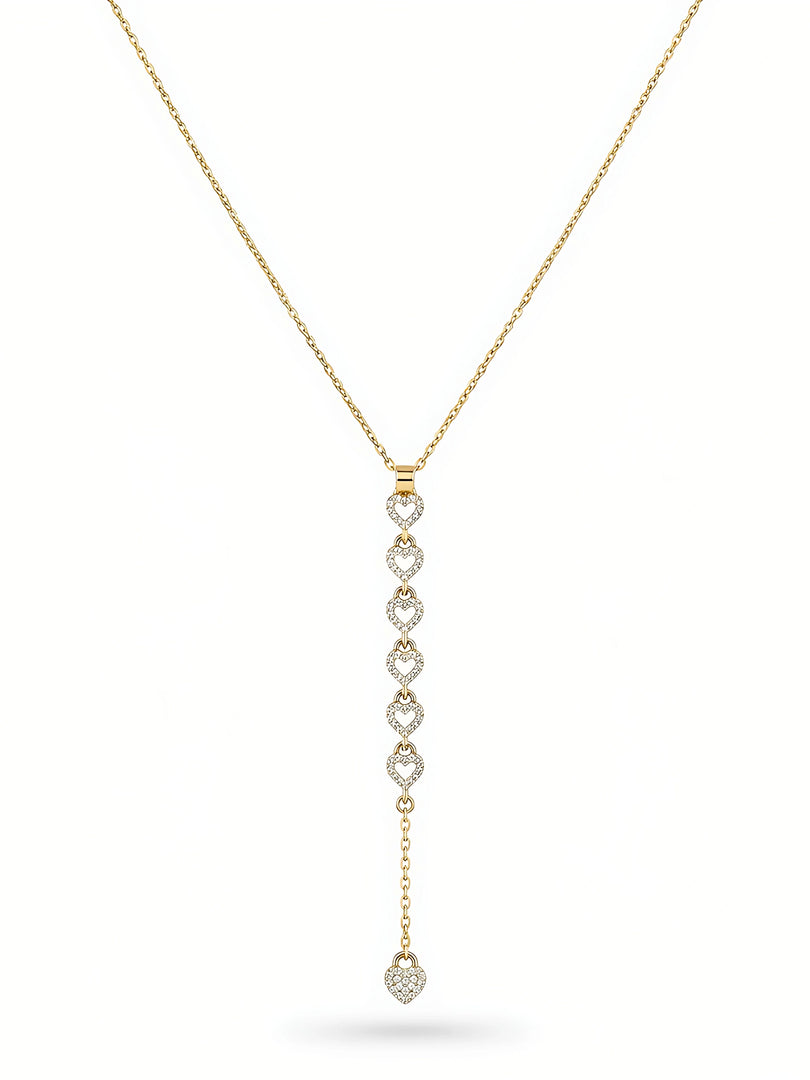 Celeste Linked Hearts Necklace