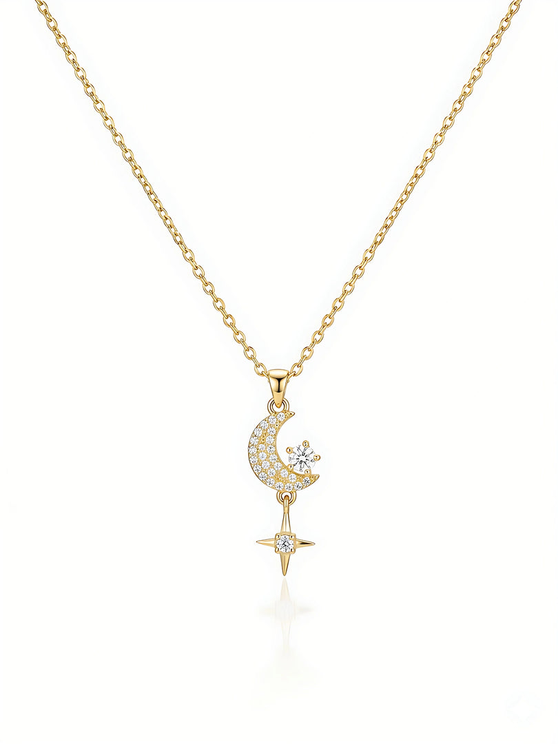 Golden Lunar Wish Necklace