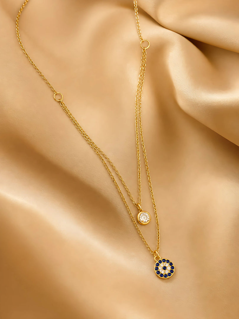 Evil Eye Layered Necklace