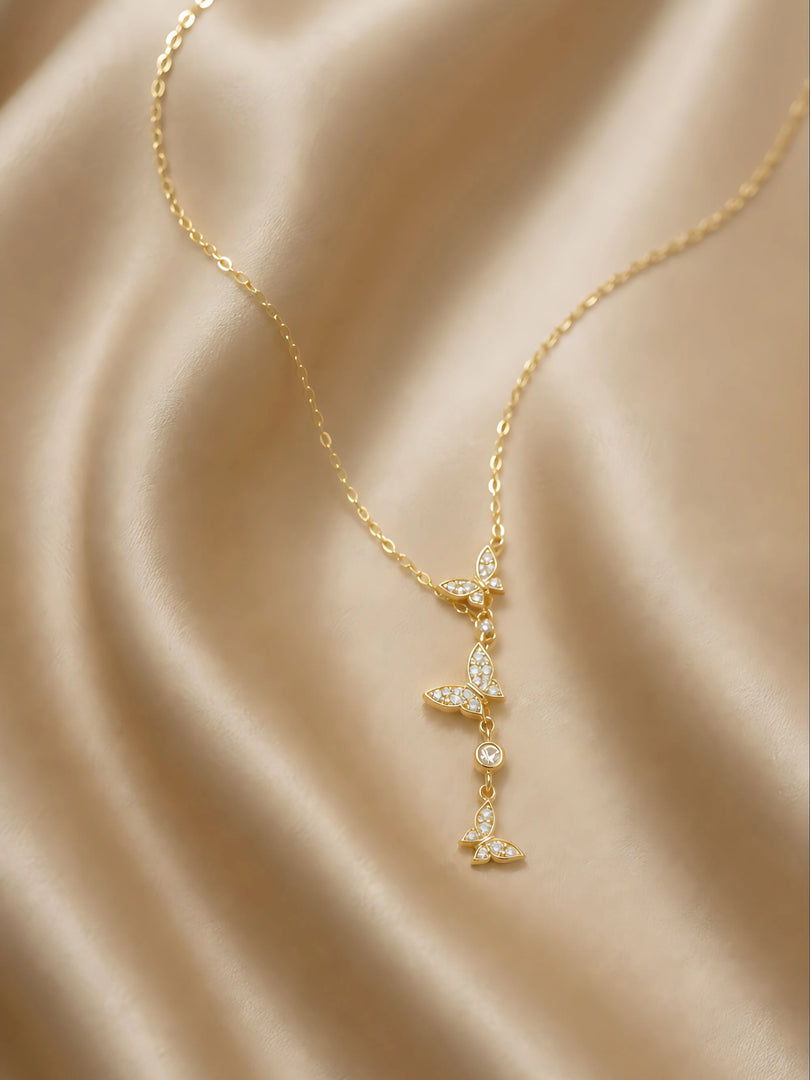 Butterfly Cascade Necklace