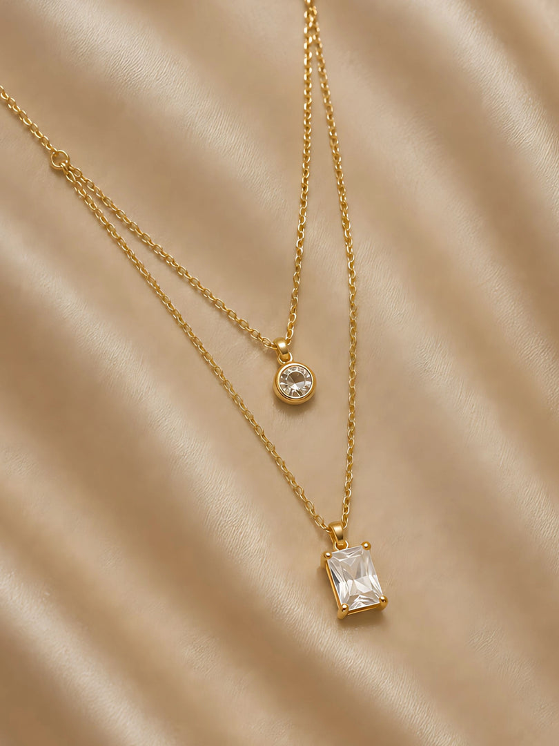 Radiant Duo Layered Necklace