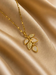 Leaf Blossom Pendant Necklace