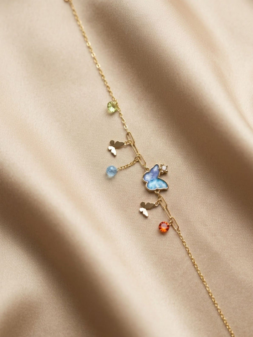 Butterfly Garden Charm Bracelet