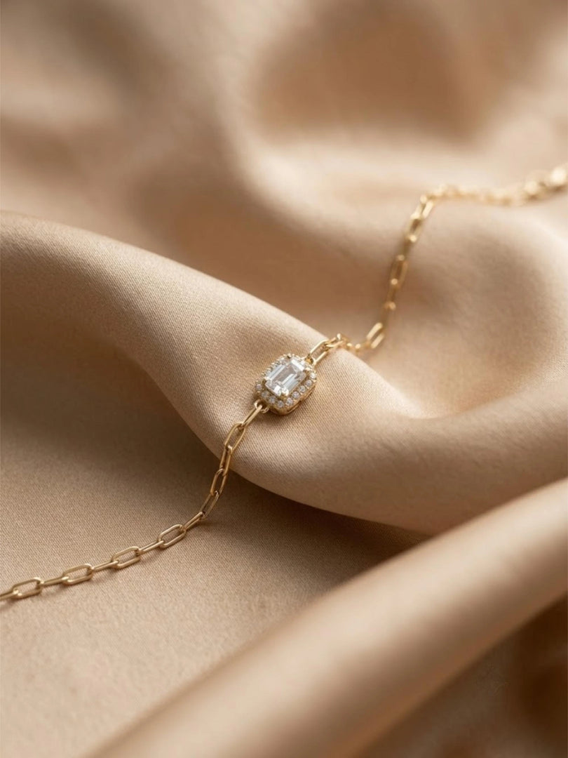 Lumiere Baguette Link Bracelet
