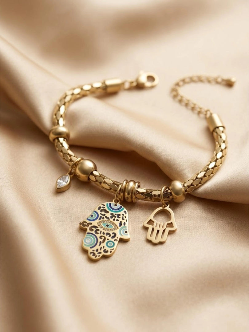Hamsa Harmony Charm Bracelet