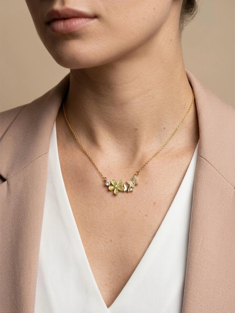 Meadow Butterfly Bloom Necklace