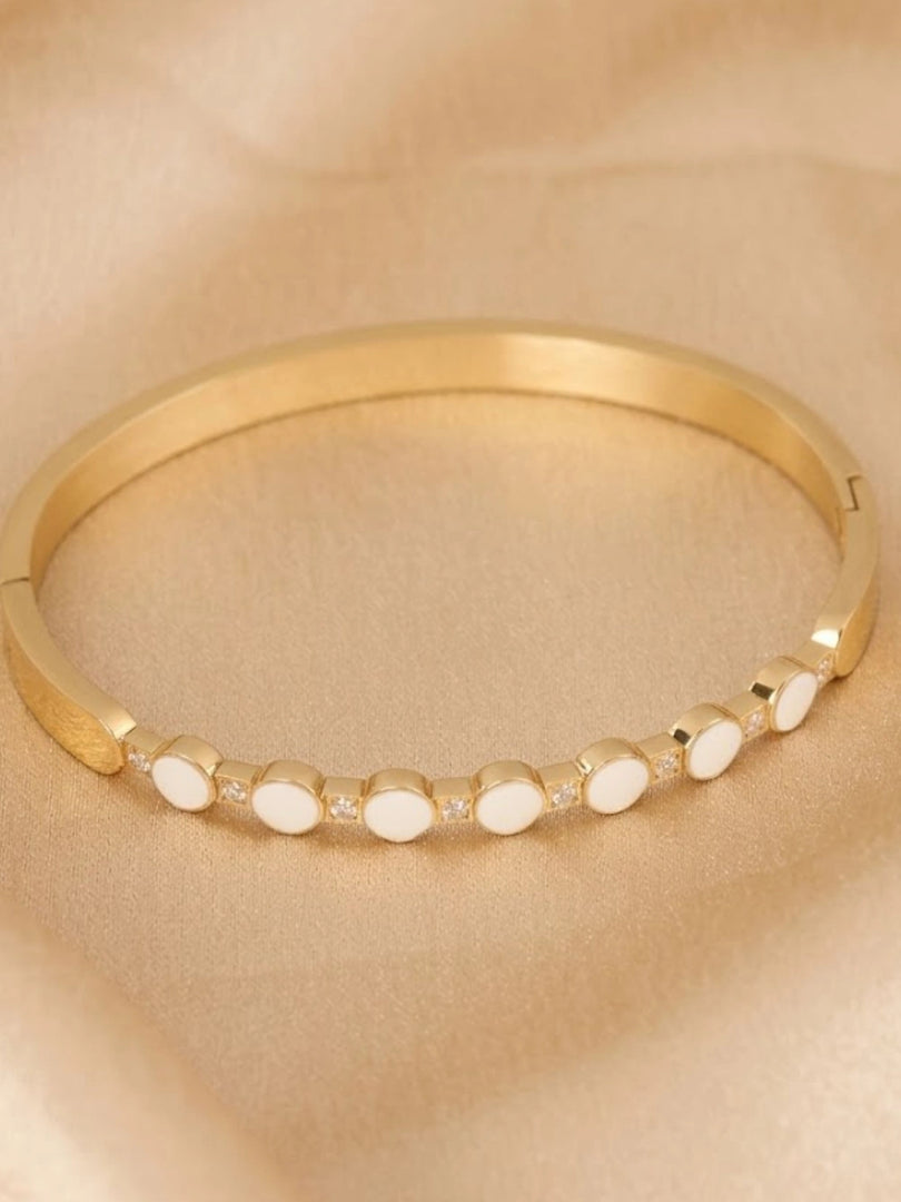 White Enamel Luxe Bracelet