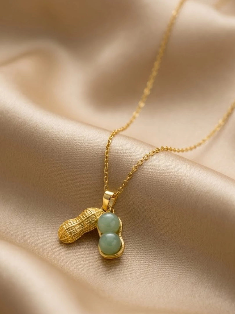 Golden Nut Delight Necklace