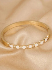 White Enamel Luxe Bracelet