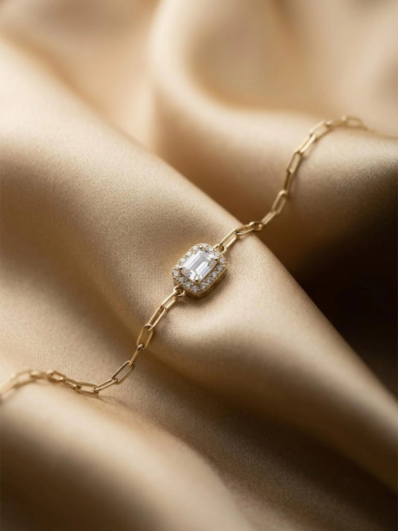 Lumiere Baguette Link Bracelet
