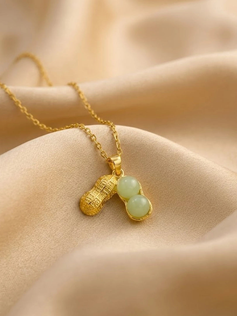 Golden Nut Delight Necklace
