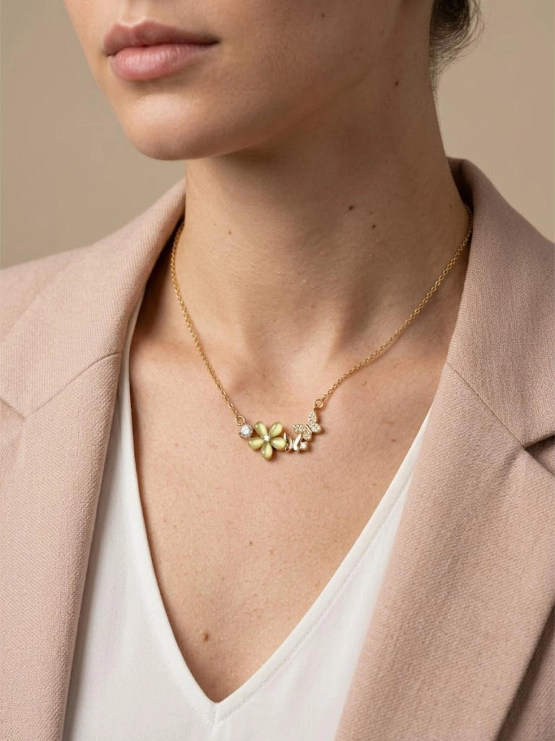 Meadow Butterfly Bloom Necklace